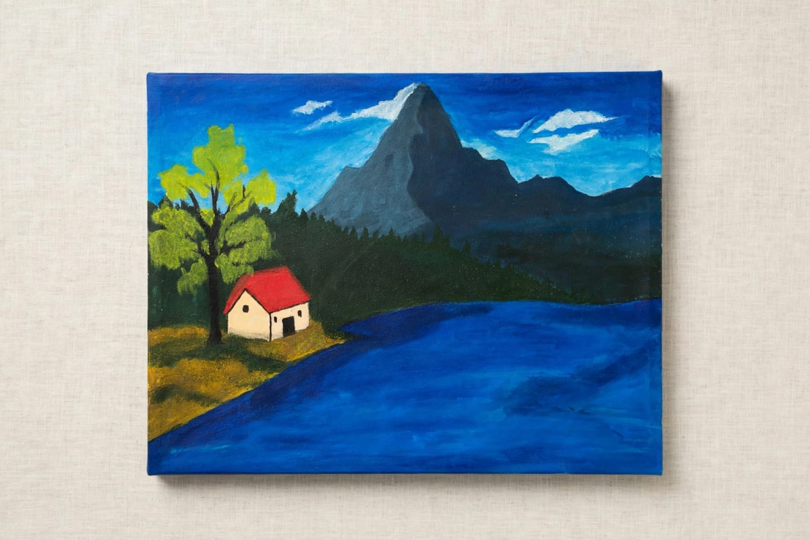 Mountain Cabin Night