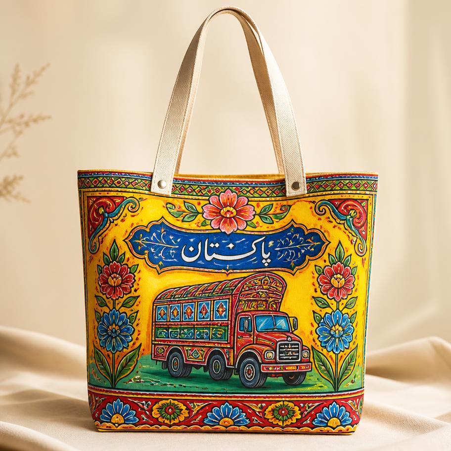 Truck Art Tote Bag