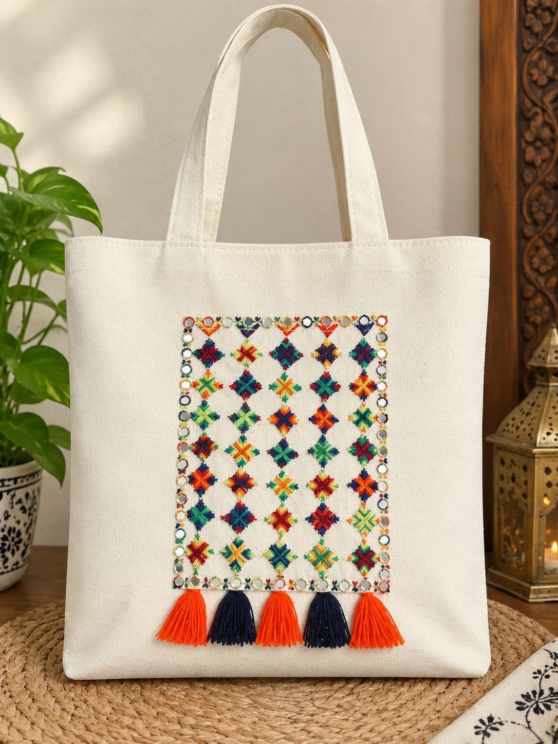 Embroidery Tote Bag